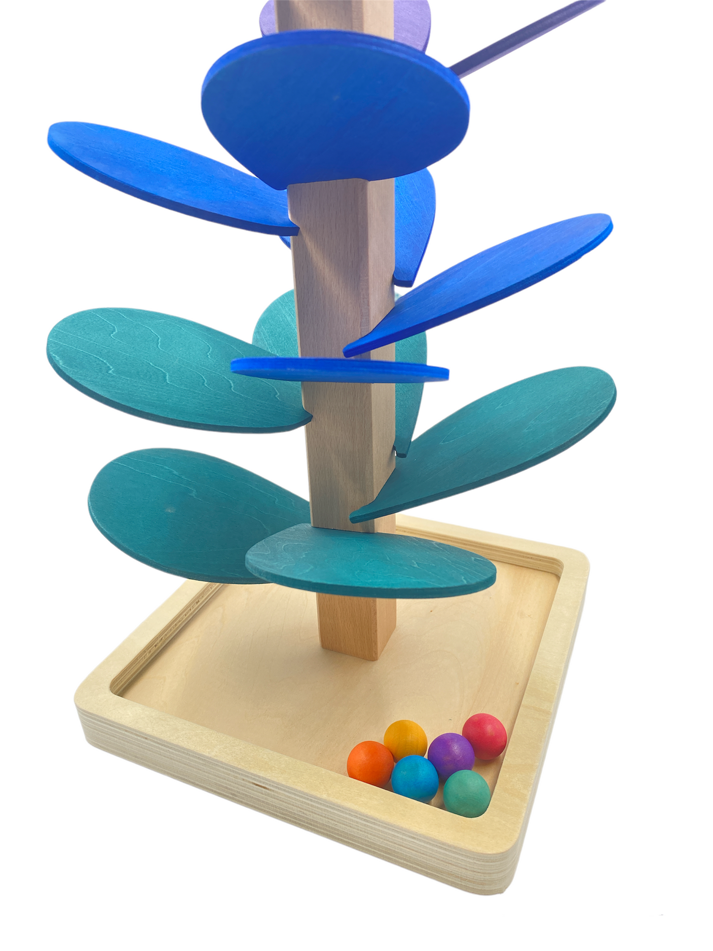 Large Marble Tree in Primary Rainbow Colors