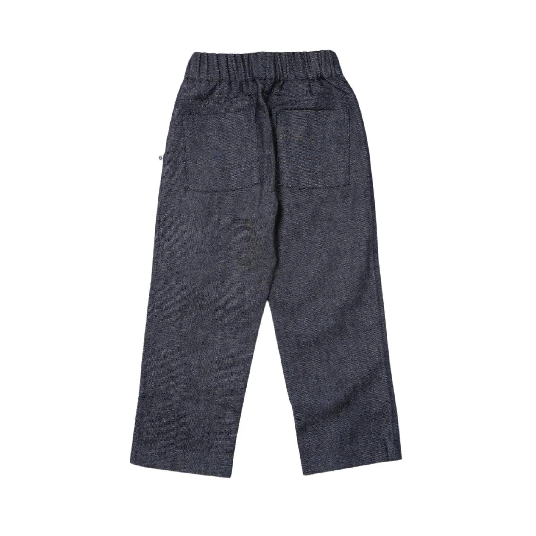 Dark gray pants on a white background