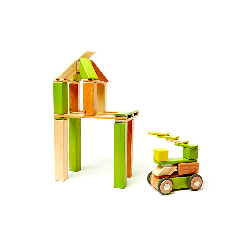 42-Piece Set Tegu Magnetic Wooden Blocks