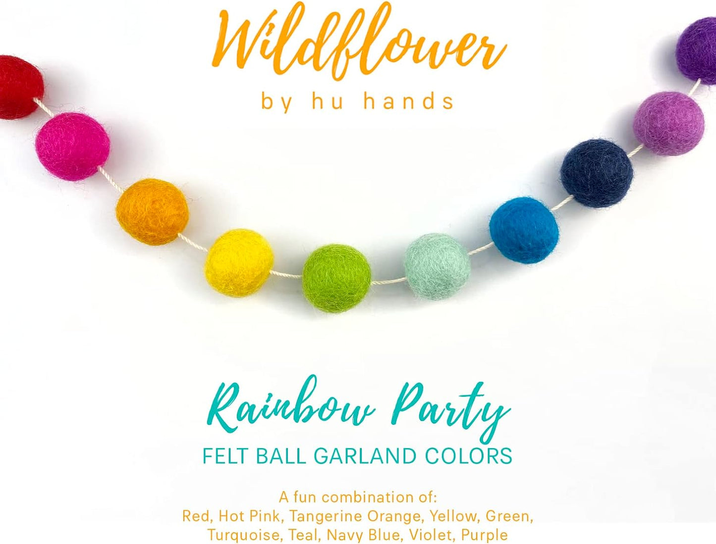 Rainbow Party Garland