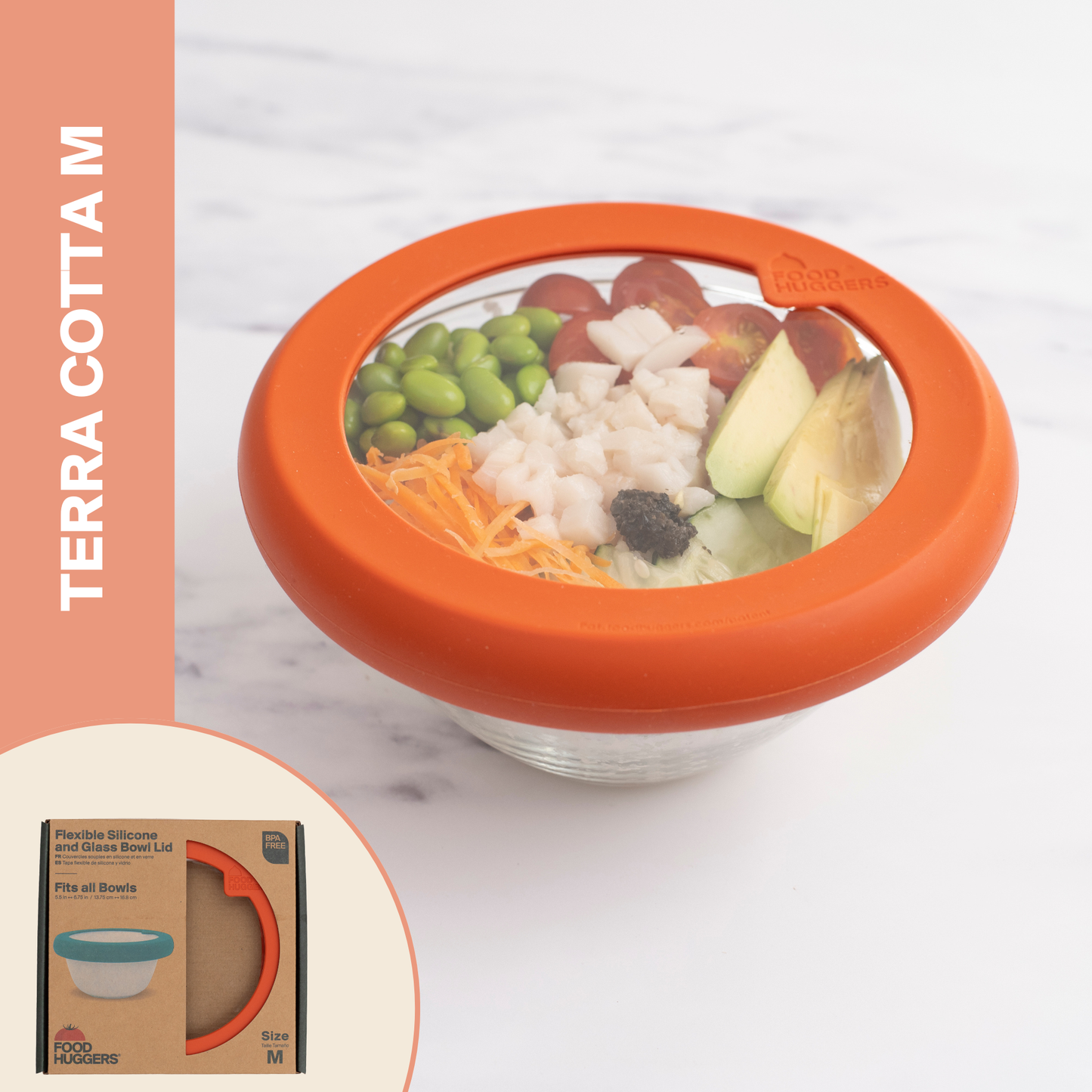 Food Huggers - Food Huggers Lid Medium Terra Cotta
