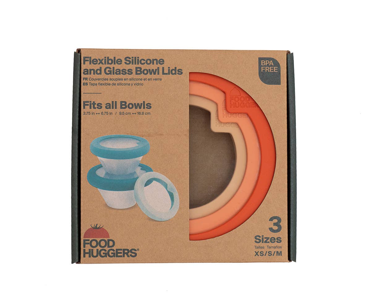 Food Huggers - Food Huggers Lids Set/3 Terra Cotta (XS,S,M)