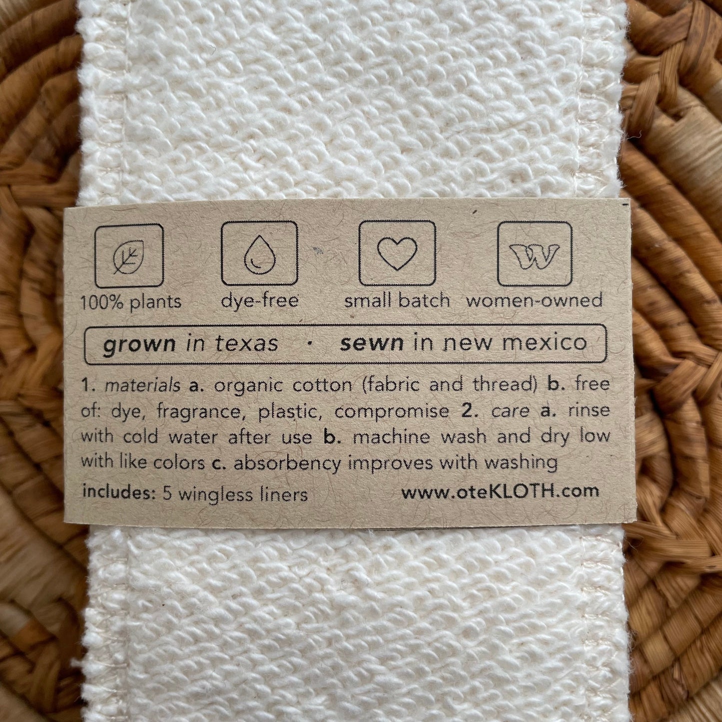 Organic Cotton Pantyliners | Wingless
