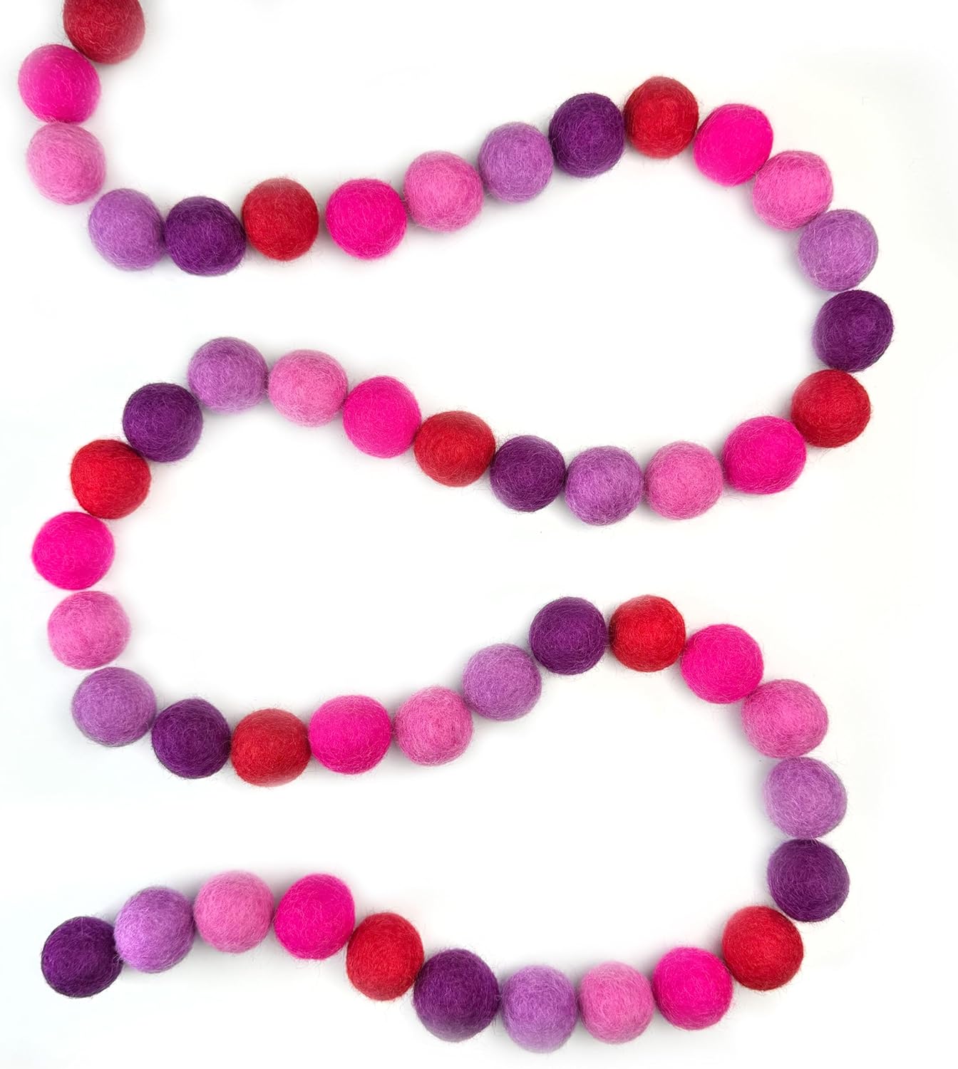 Hot Love Wool Felt Balls for Crafts & Sensory Play (50 Pack)