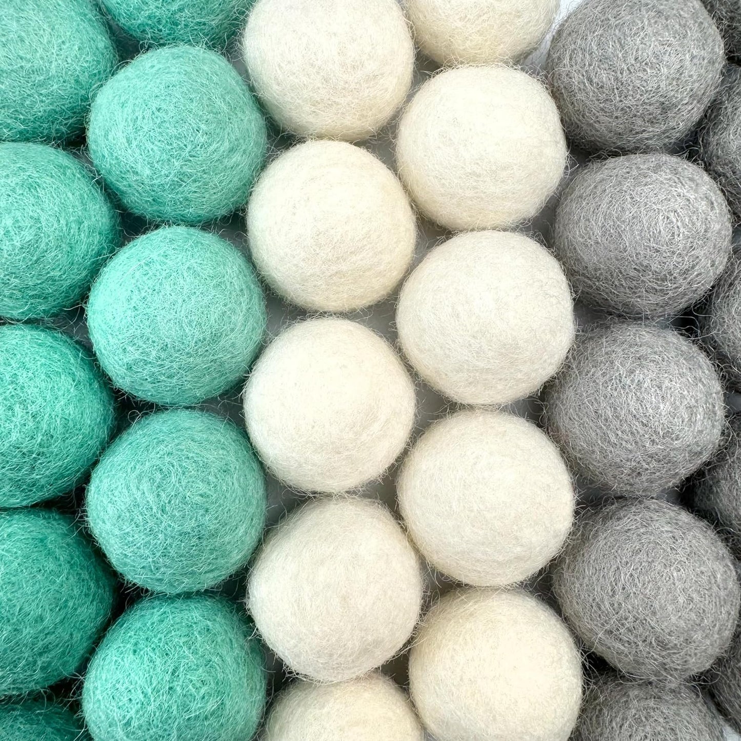 Raindrop Wool Felt Balls for Crafts & Sensory Play (50 Pack)