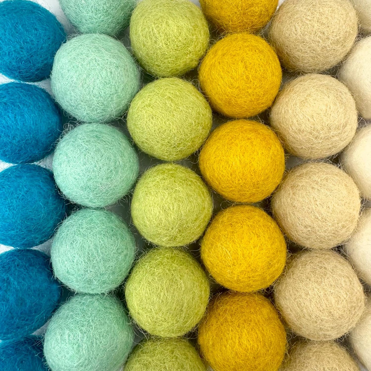 Unicorn Princess Wool Felt Balls for Crafts & Sensory Play (50 Pack)