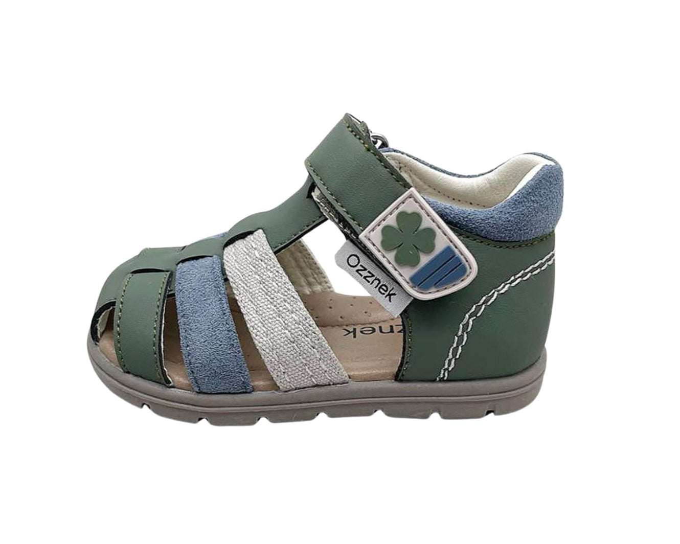 Clover Green Barefoot Toddler Sandals