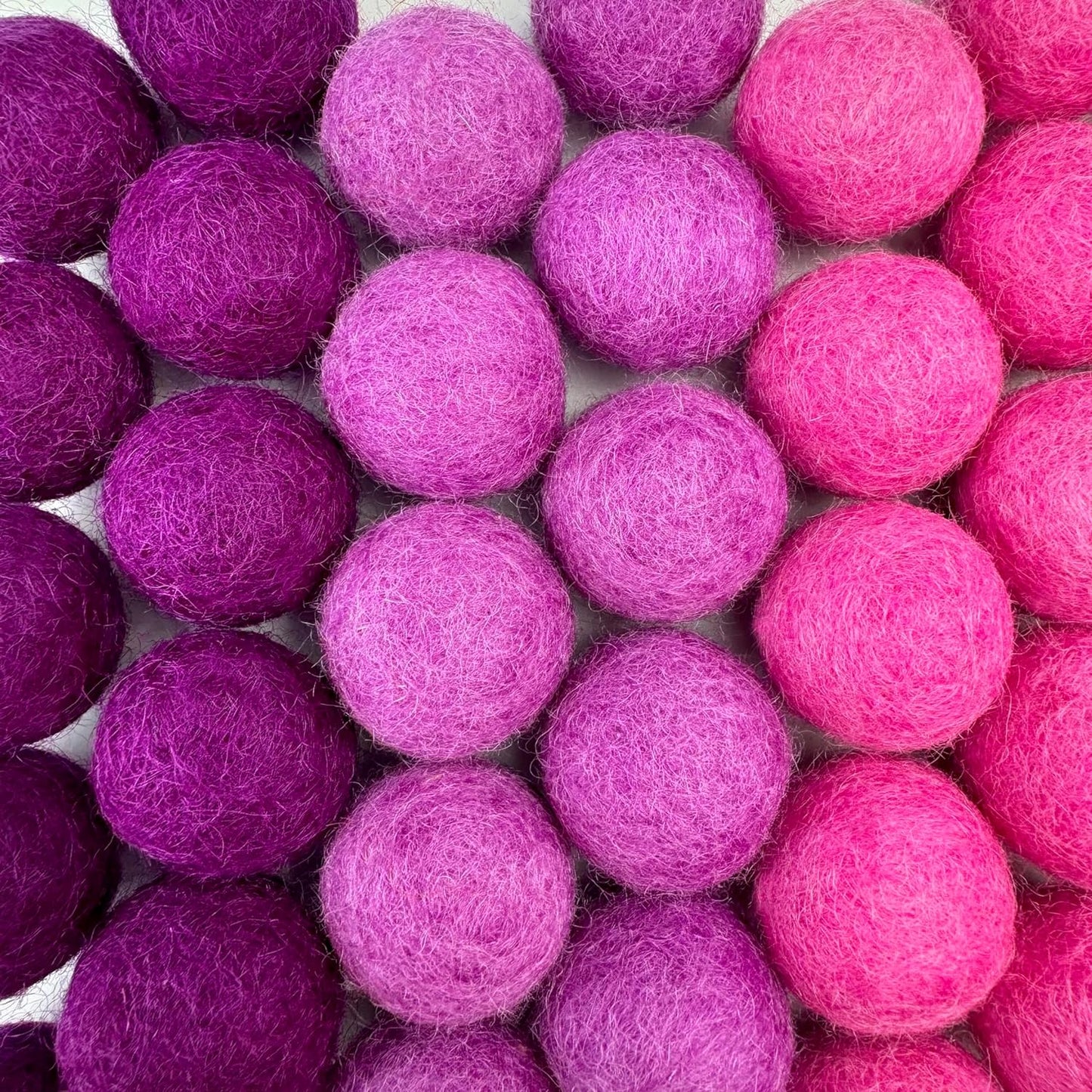 Hot Love Wool Felt Balls for Crafts & Sensory Play (50 Pack)
