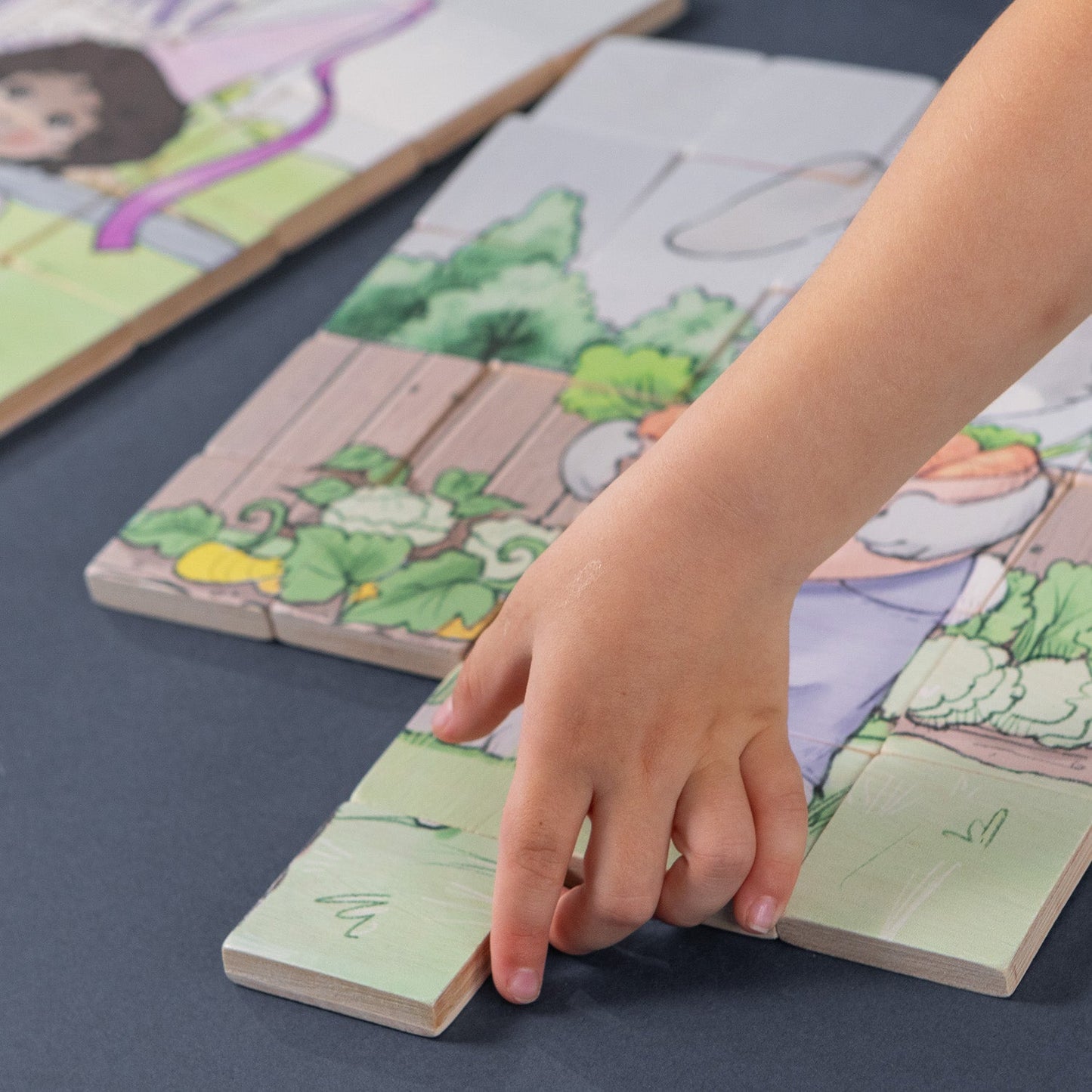 Magic Magnetic Wooden Puzzle with Cotton Bag - Playful Fairies | Made in the Canada | Printed in the USA 🇺🇸