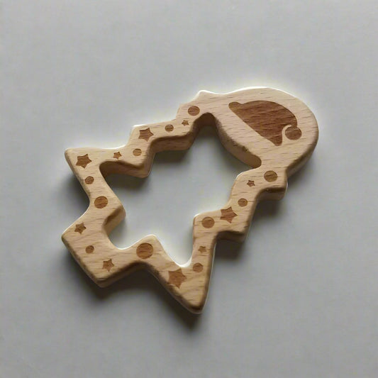 Christmas Tree Wooden Teether Toy