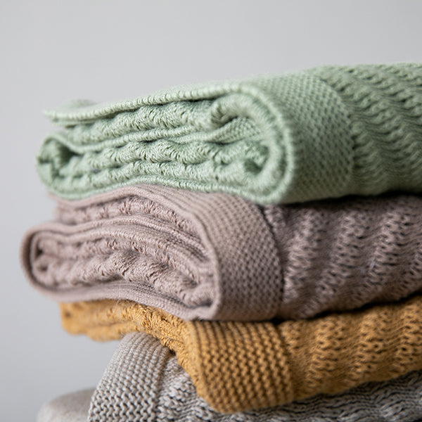 Panache Organic Cotton Baby Blanket and Bonnet Set