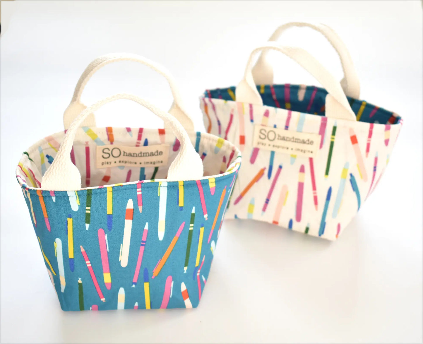 Reversible Mini Tote Bag for Toddlers & Kids