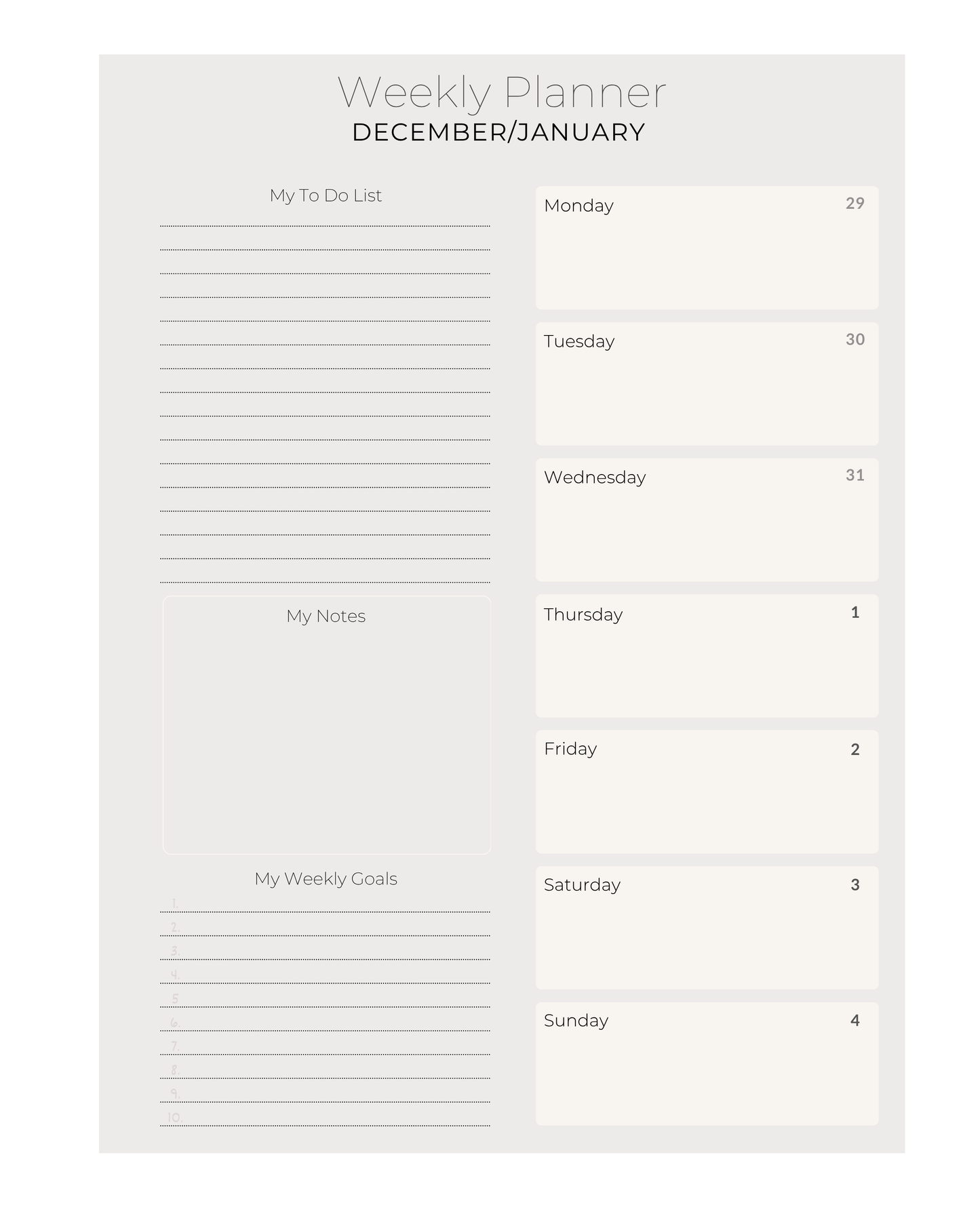 2026 A Moment of Clarity Desk Calendar and Planner - Art by Mona Anastas