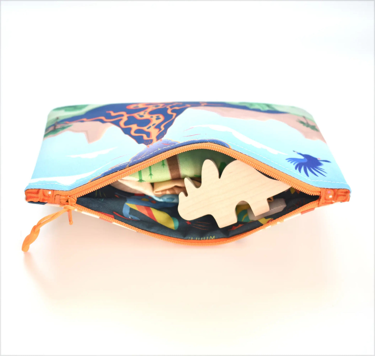 Dinosaur Play Mat & Travel Toy Pouch for Toddler Road Trips