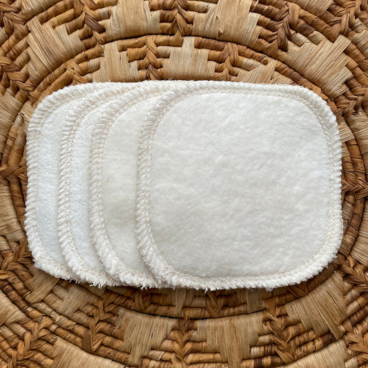 Organic Cotton Reusable Cotton Rounds | Velour + Terry