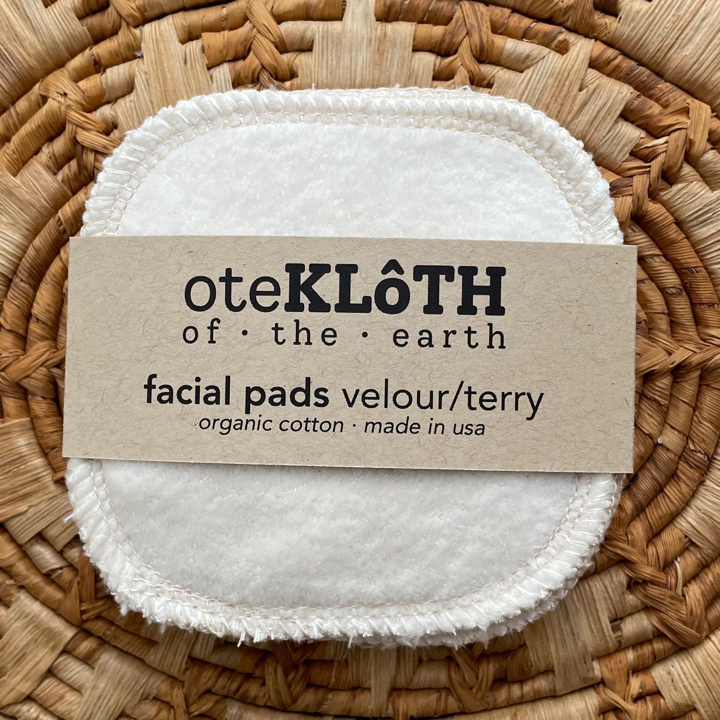 Organic Cotton Reusable Cotton Rounds | Velour + Terry