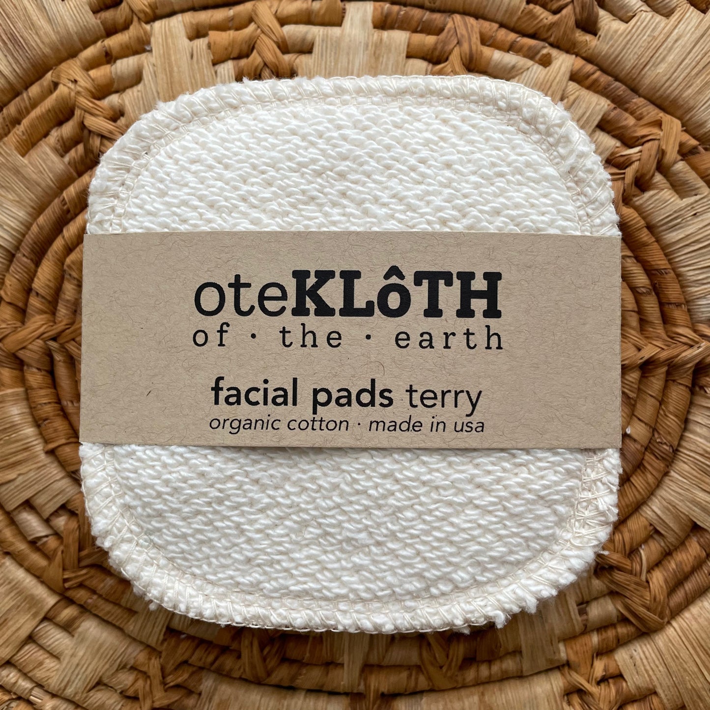 Organic Cotton Reusable Cotton Terry Rounds