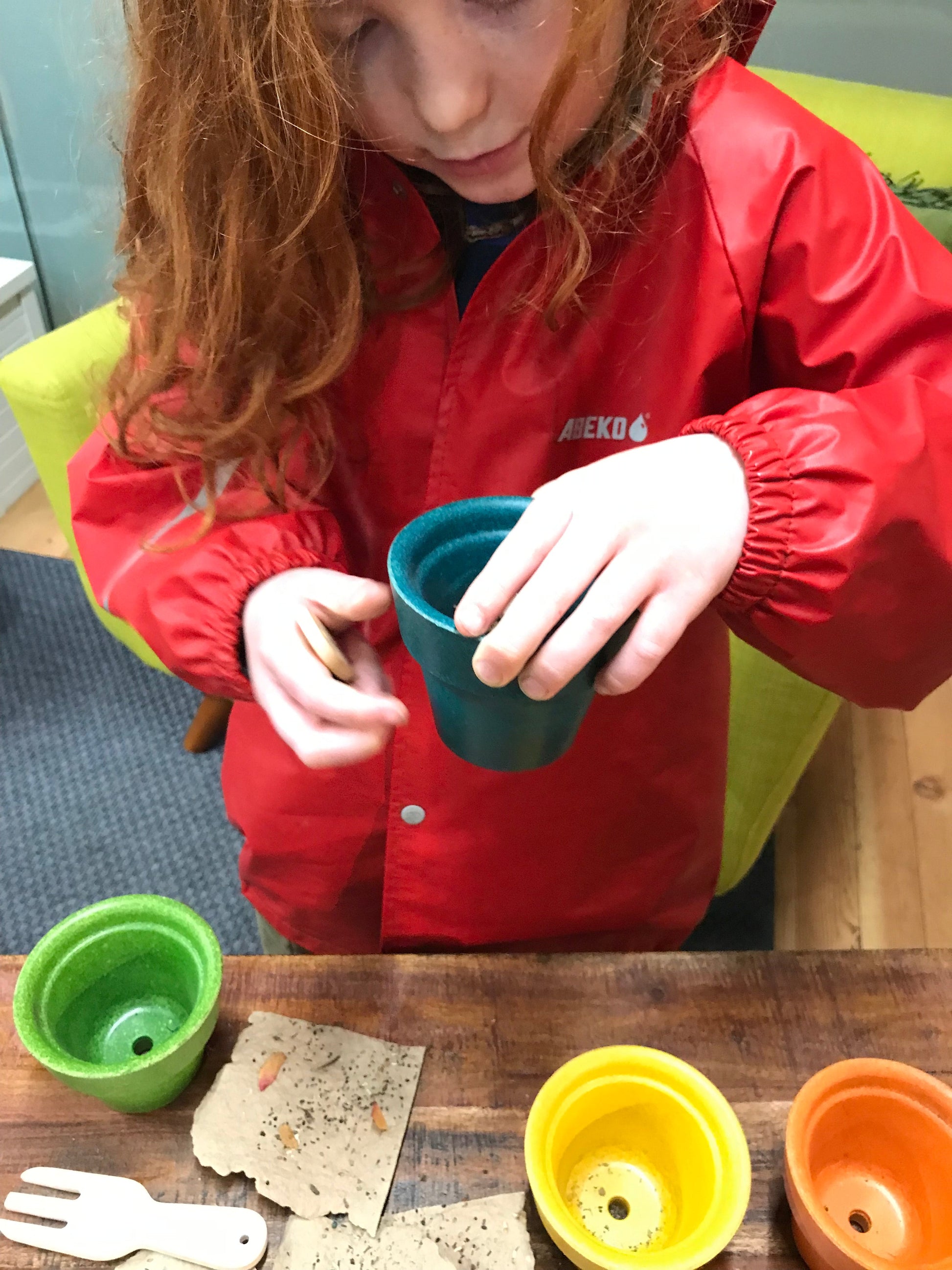 Kids Plant-Flower Pot with Seed Paper