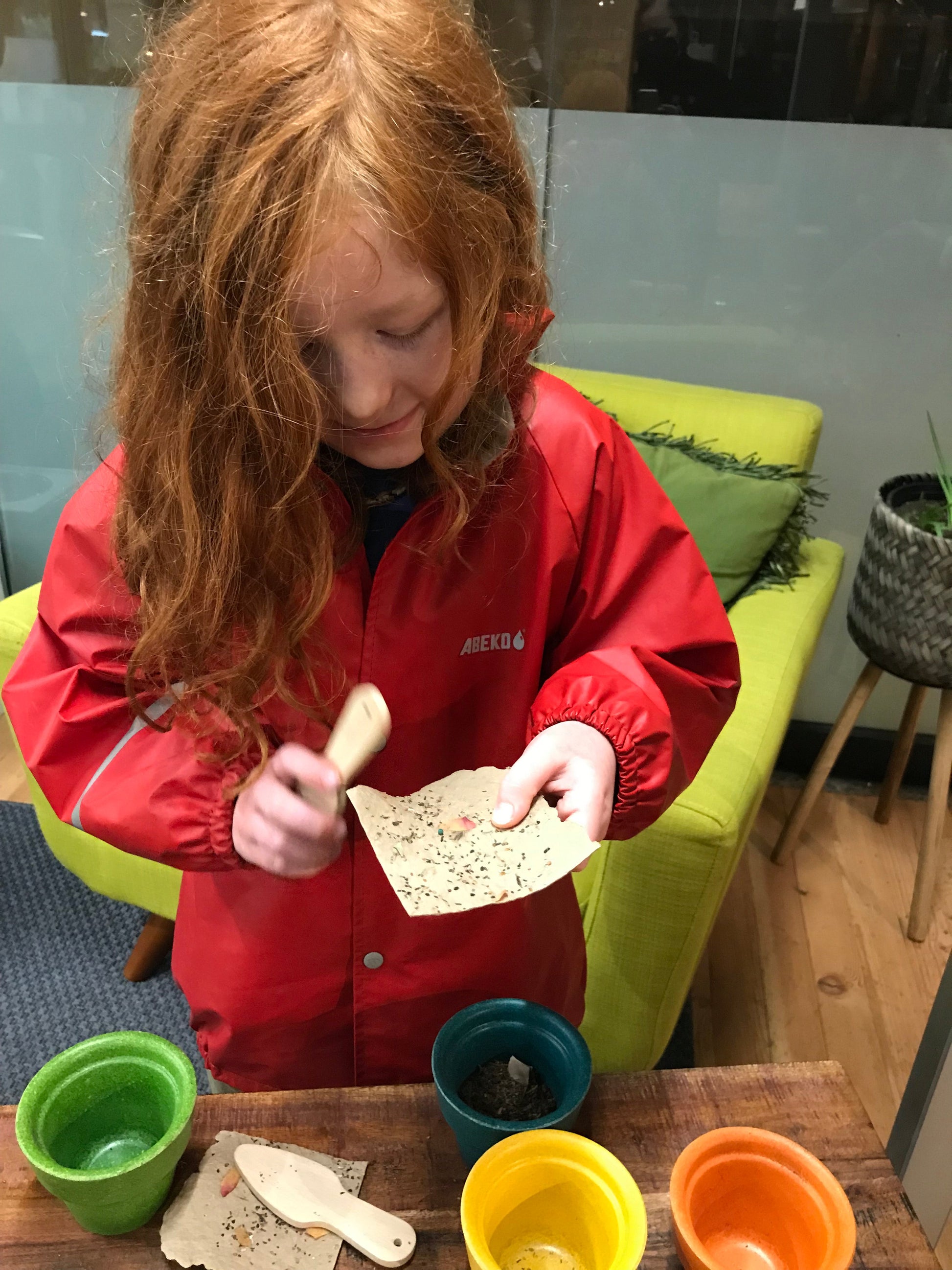 Kids Plant-Flower Pot with Seed Paper