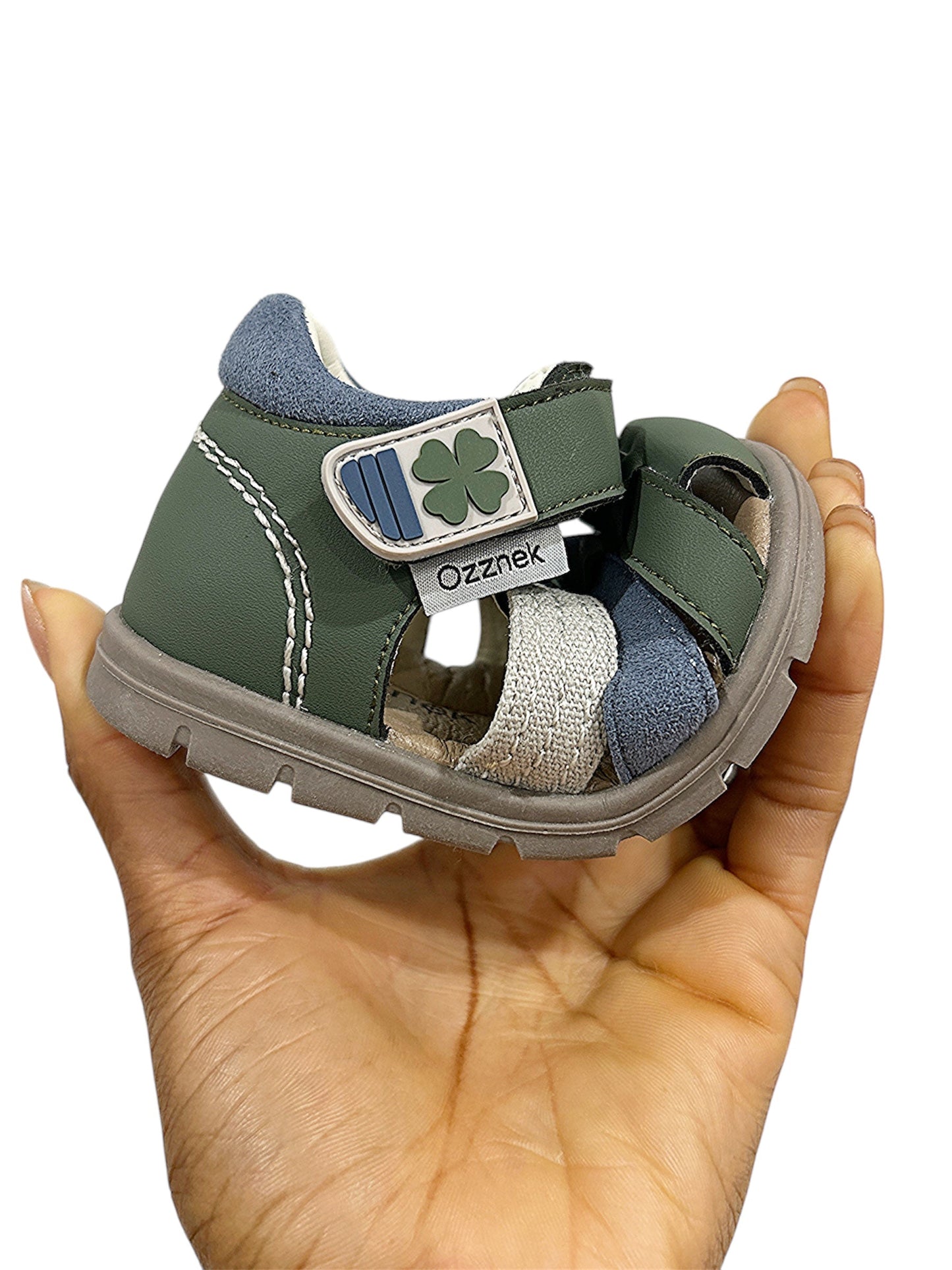 Clover Green Barefoot Toddler Sandals