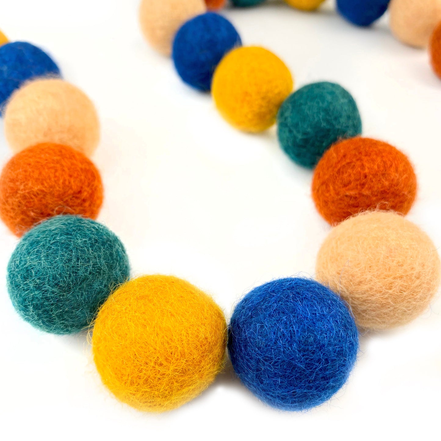 Woodland Adventure Wool Felt Balls for Crafts & Sensory Play (50 Pack)