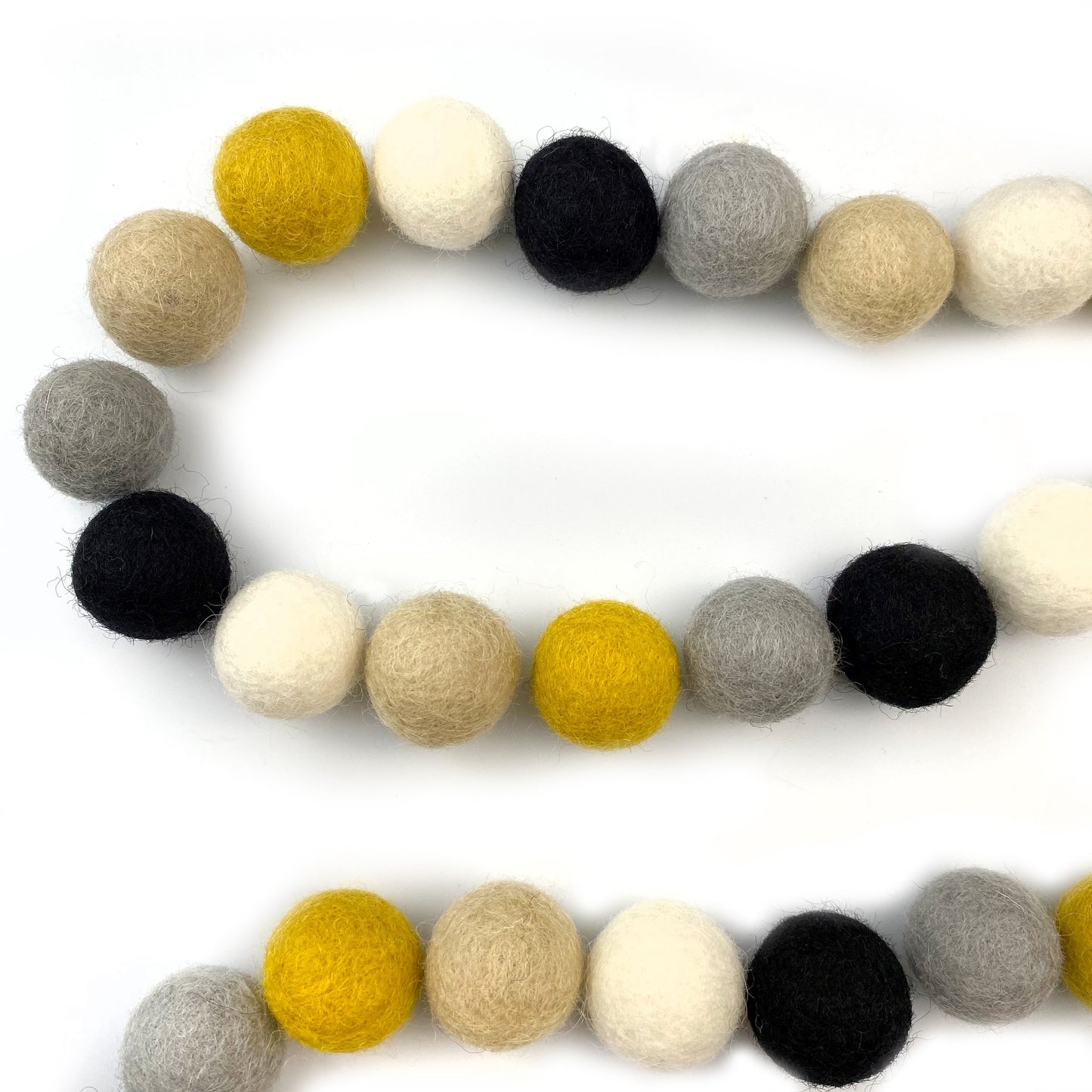 MidnightGlam Wool Felt Balls for Crafts & Sensory Play (50 Pack)