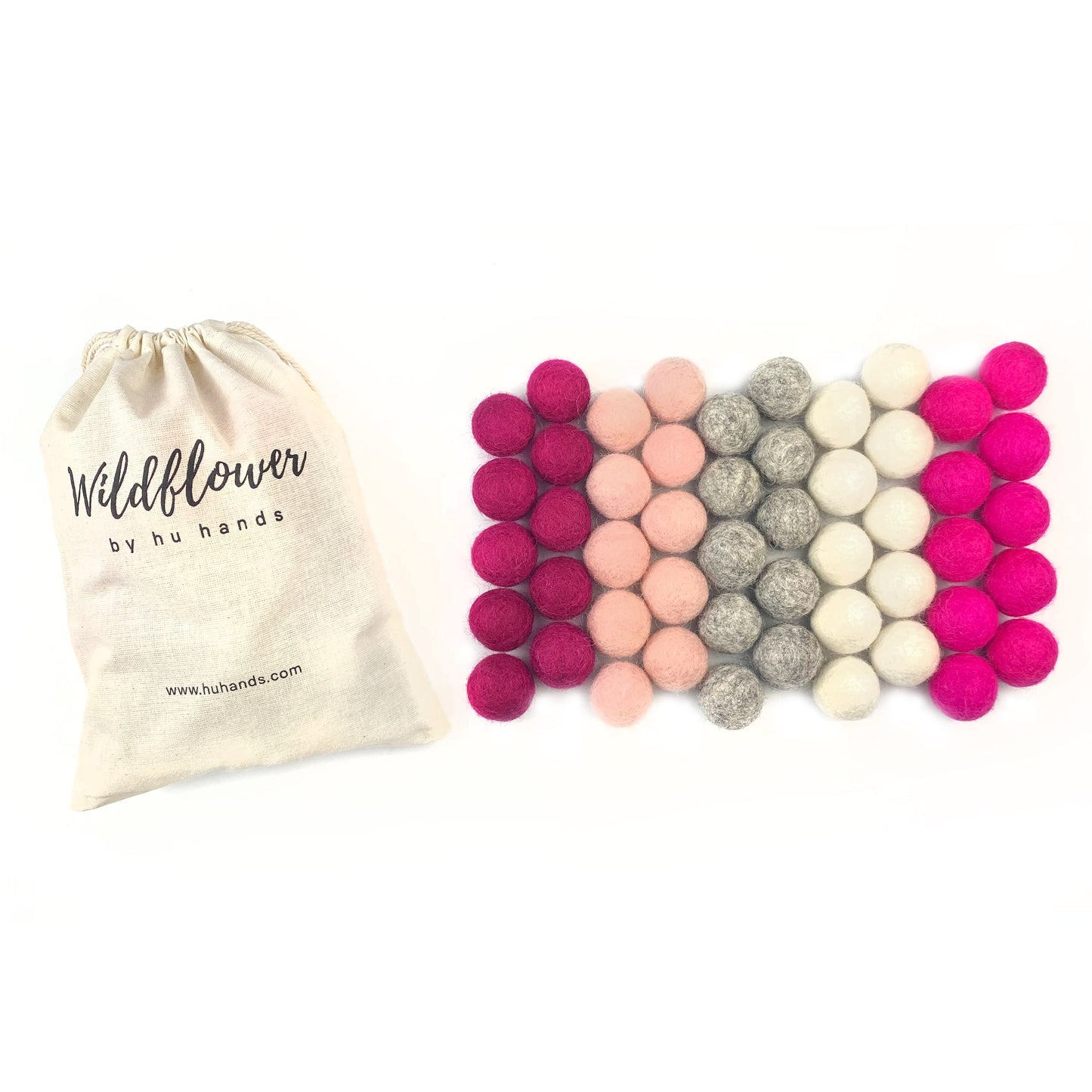 Cozy Love Wool Felt Balls for Crafts & Sensory Play (50 Pack)