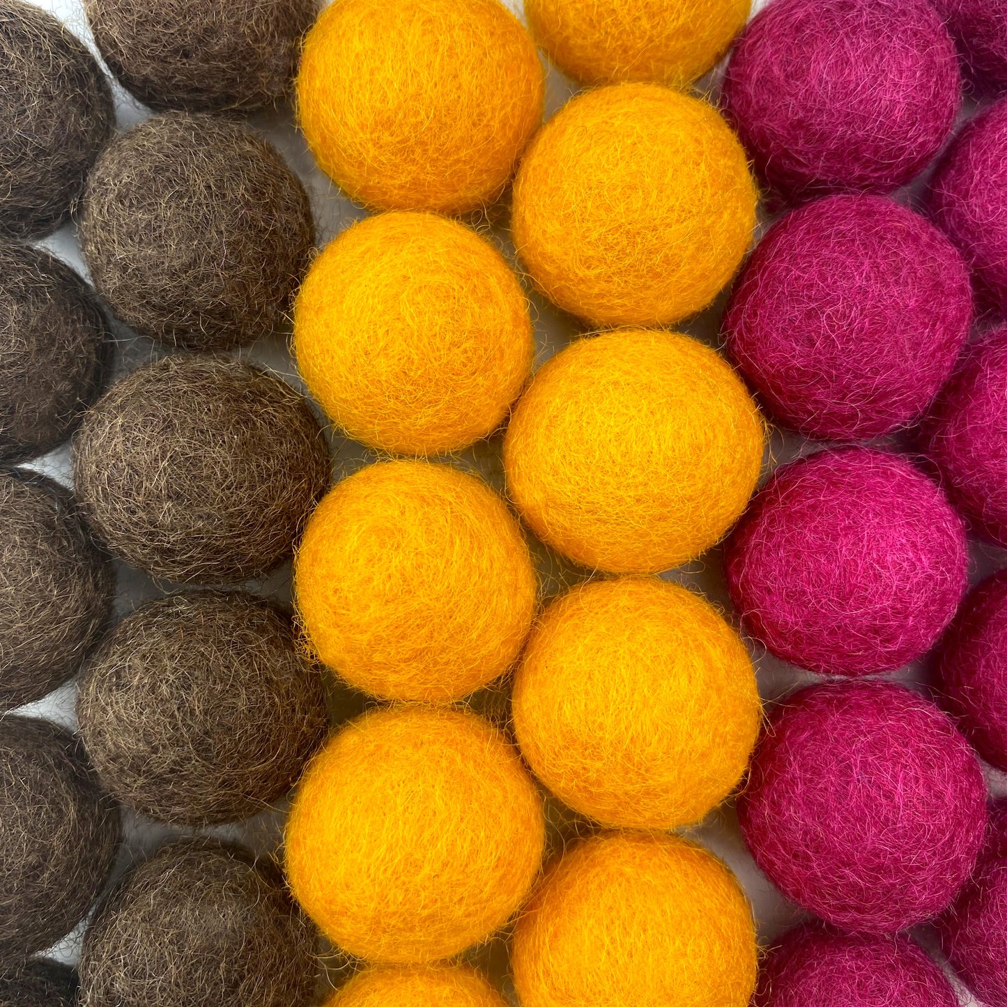 Happy Harvest Wool Felt Balls for Crafts & Sensory Play (50 Pack)