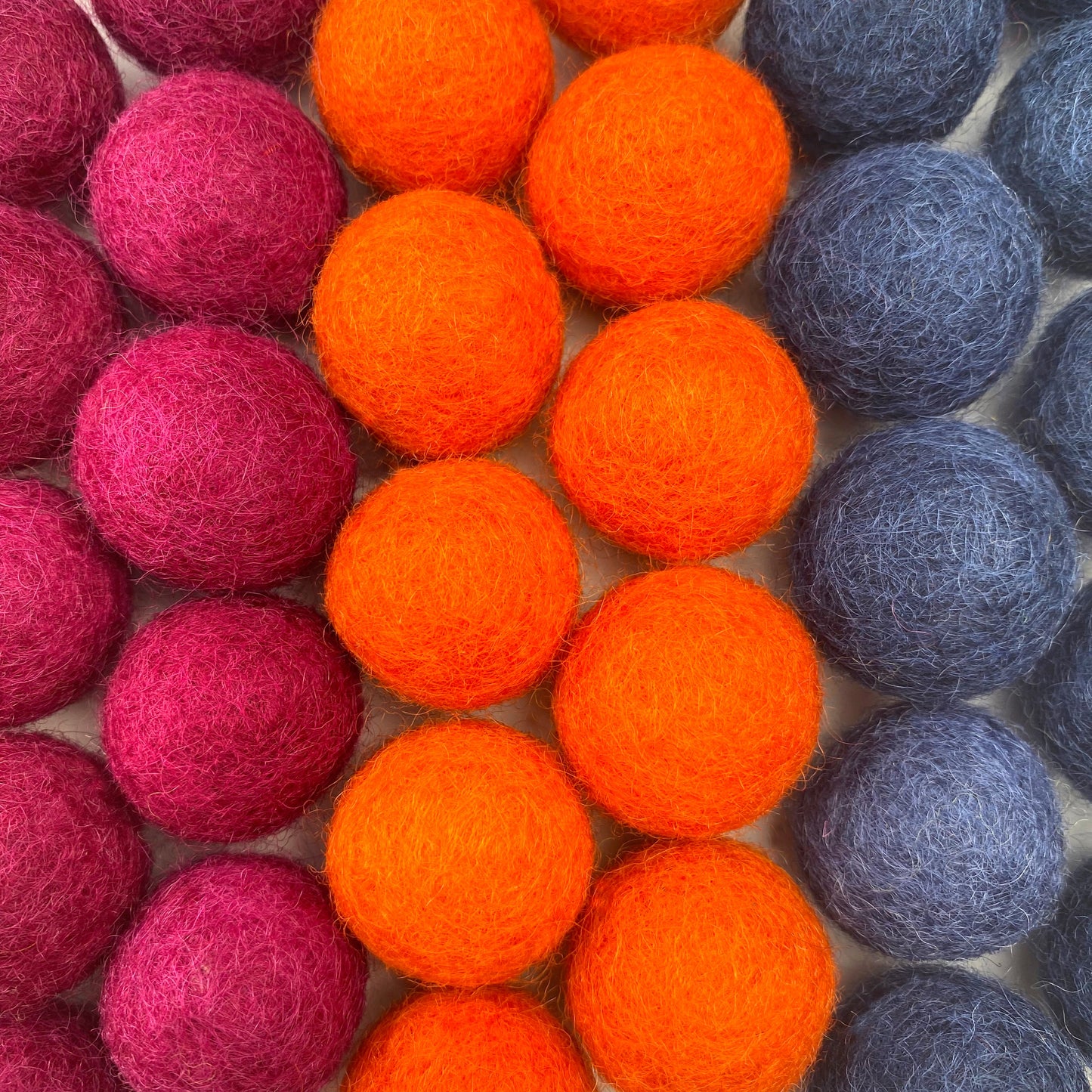 Happy Harvest Wool Felt Balls for Crafts & Sensory Play (50 Pack)