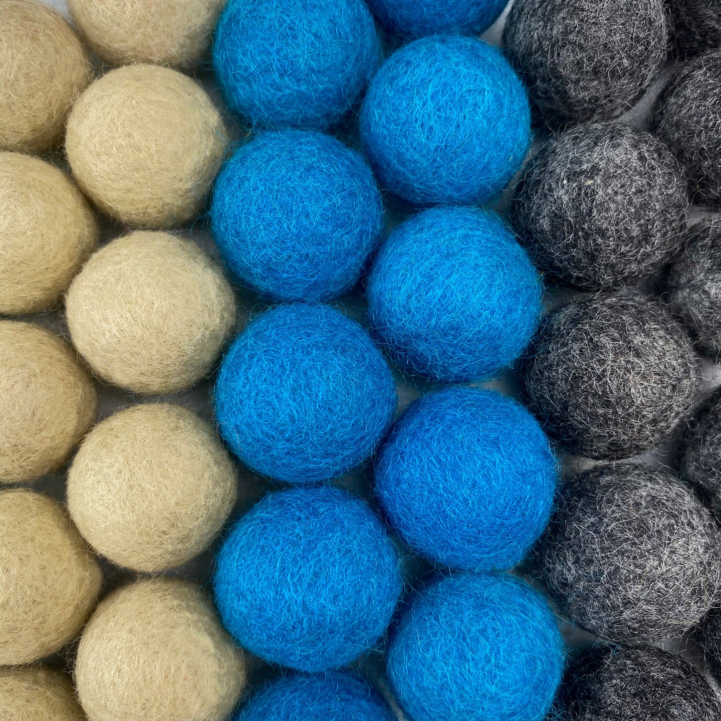 Island Cove Wool Felt Balls for Crafts & Sensory Play (50 Pack)