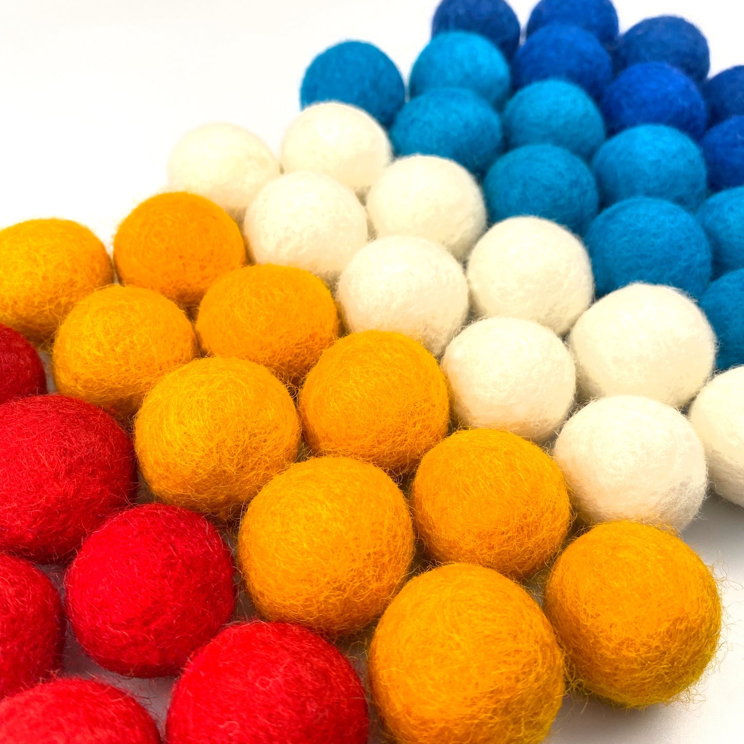 Freedom Wool Felt Balls for Crafts & Sensory Play (50 Pack)