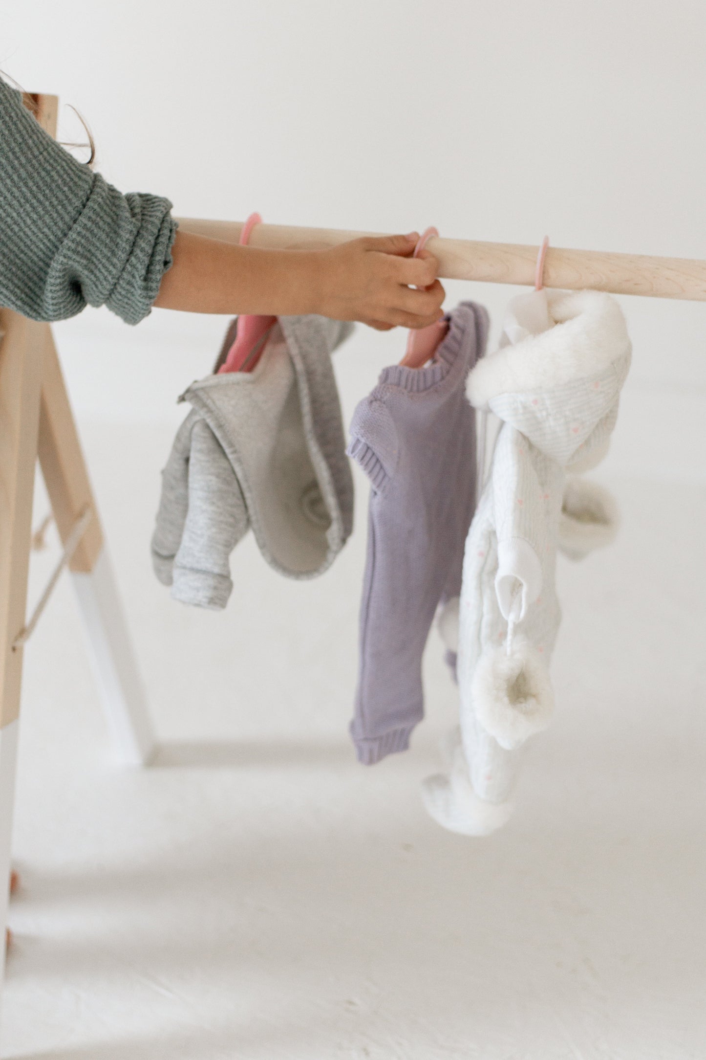 Doll clothes rack