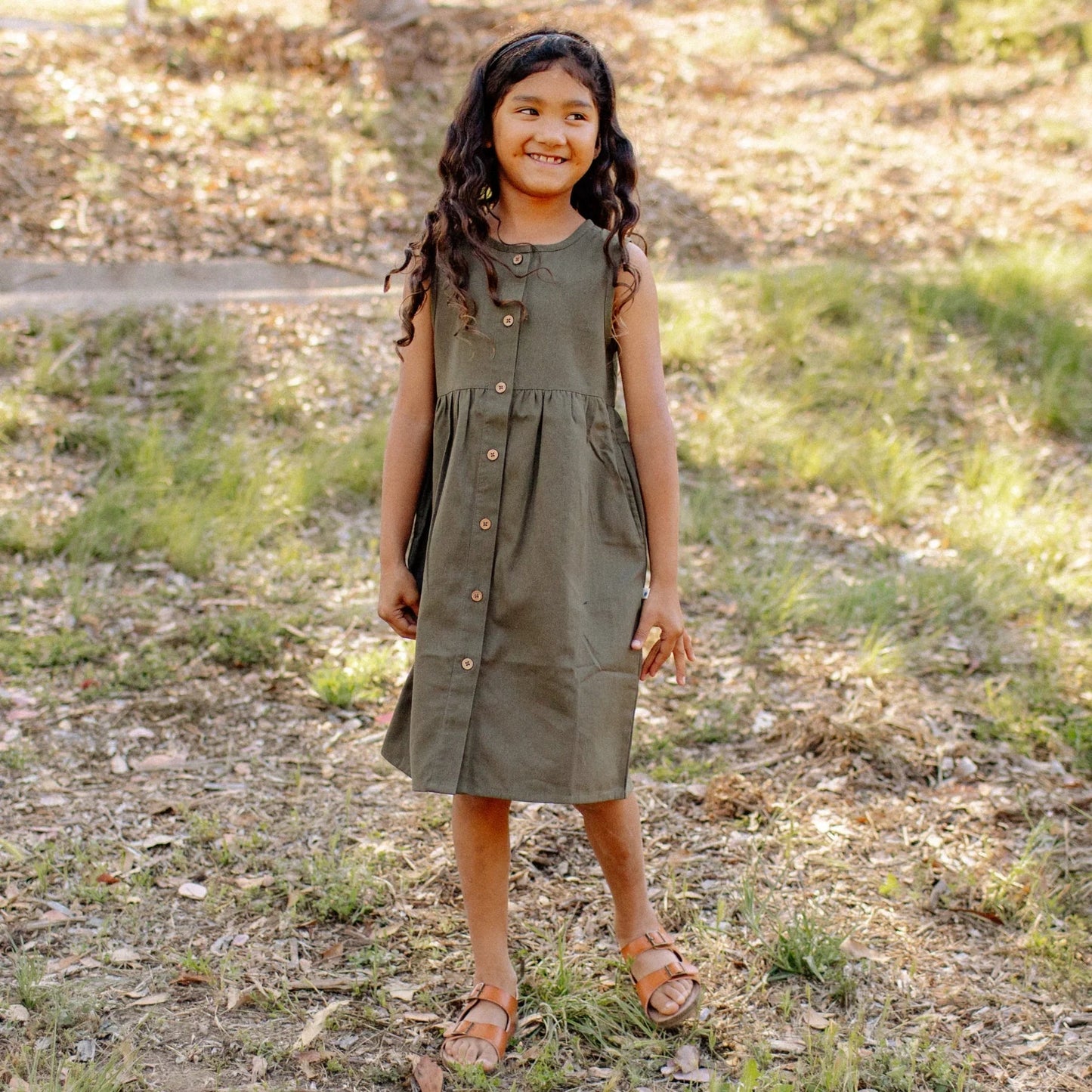 Jo Dress - Dark Olive