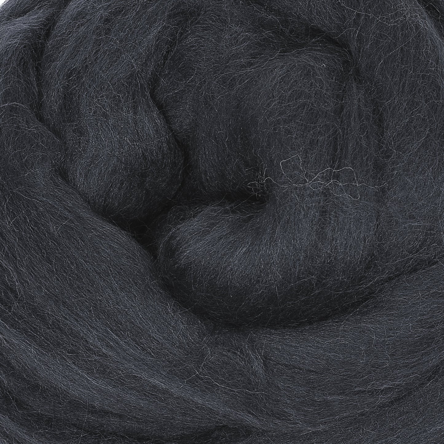 MERINO WOOL ROVING - CHARCOAL