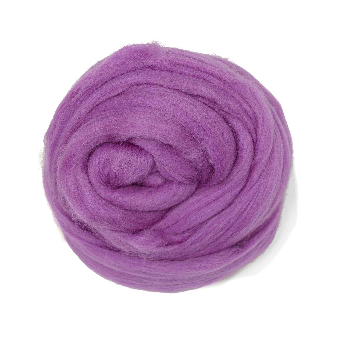 MERINO WOOL ROVING - DEEP LILAC
