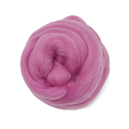 MERINO WOOL ROVING - ORCHID