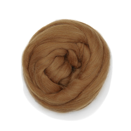 MERINO WOOL ROVING - RUST