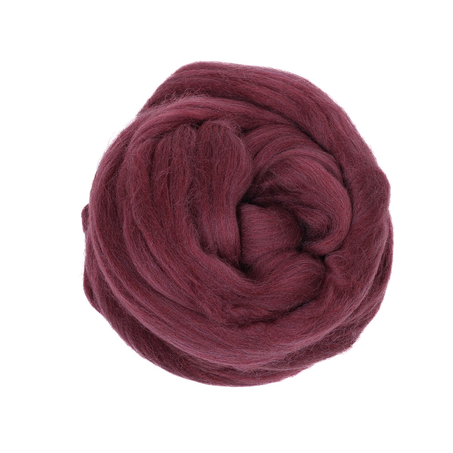 MERINO WOOL ROVING - WINE