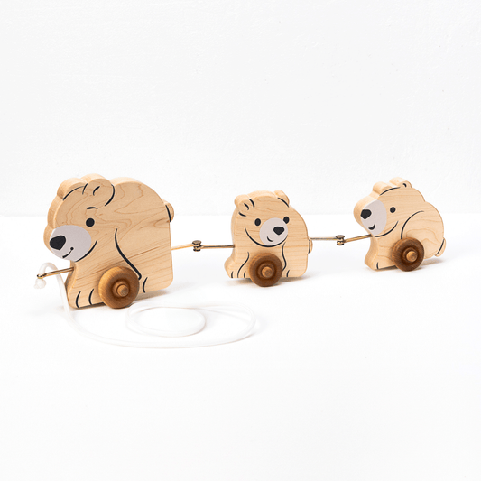 Pull Toy - The 3 Bears | Maple Wood | Made in the USA 🇺🇸