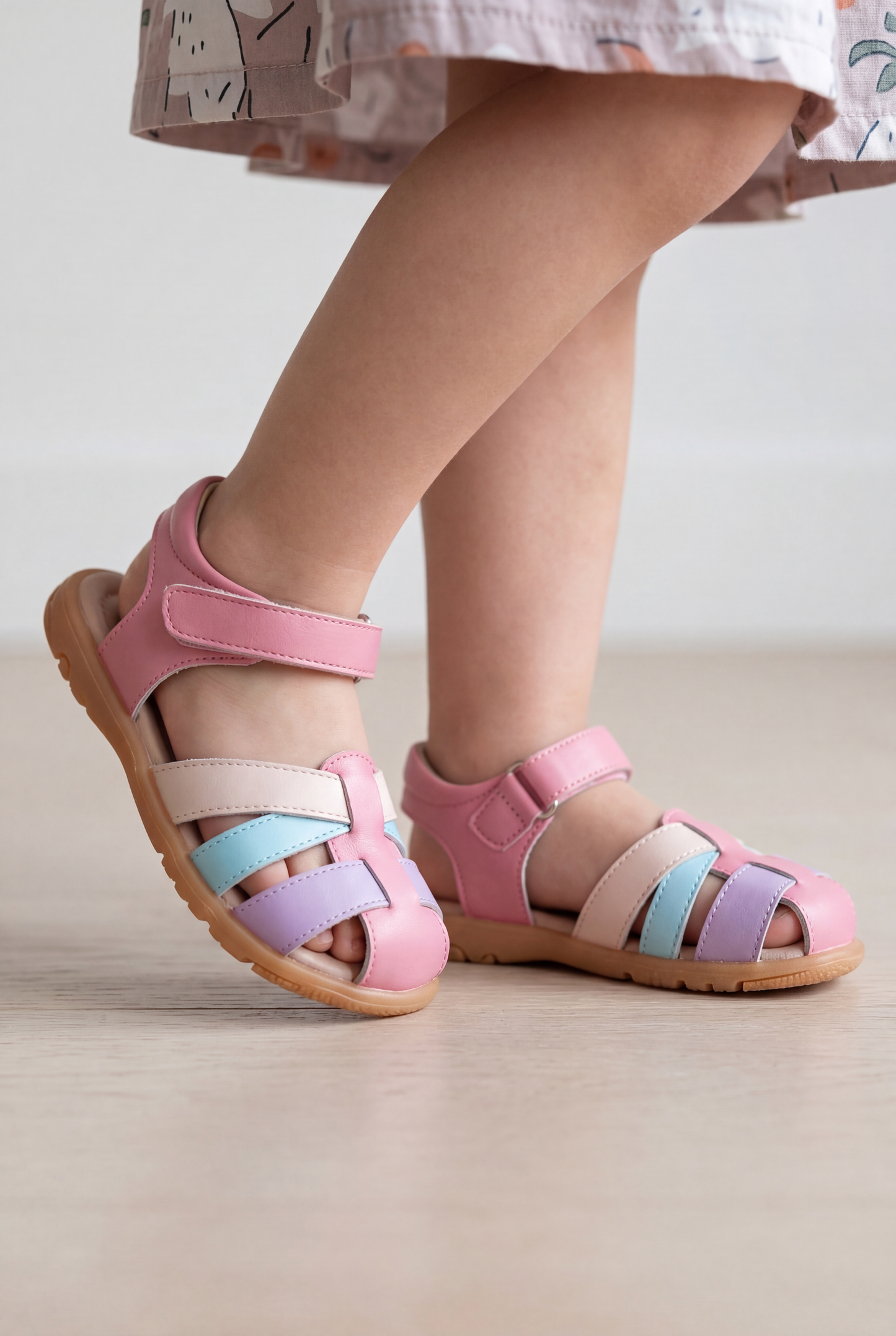 Barefoot Sandals Comfortable Closed-Toe  Taffy Sandals for Kids