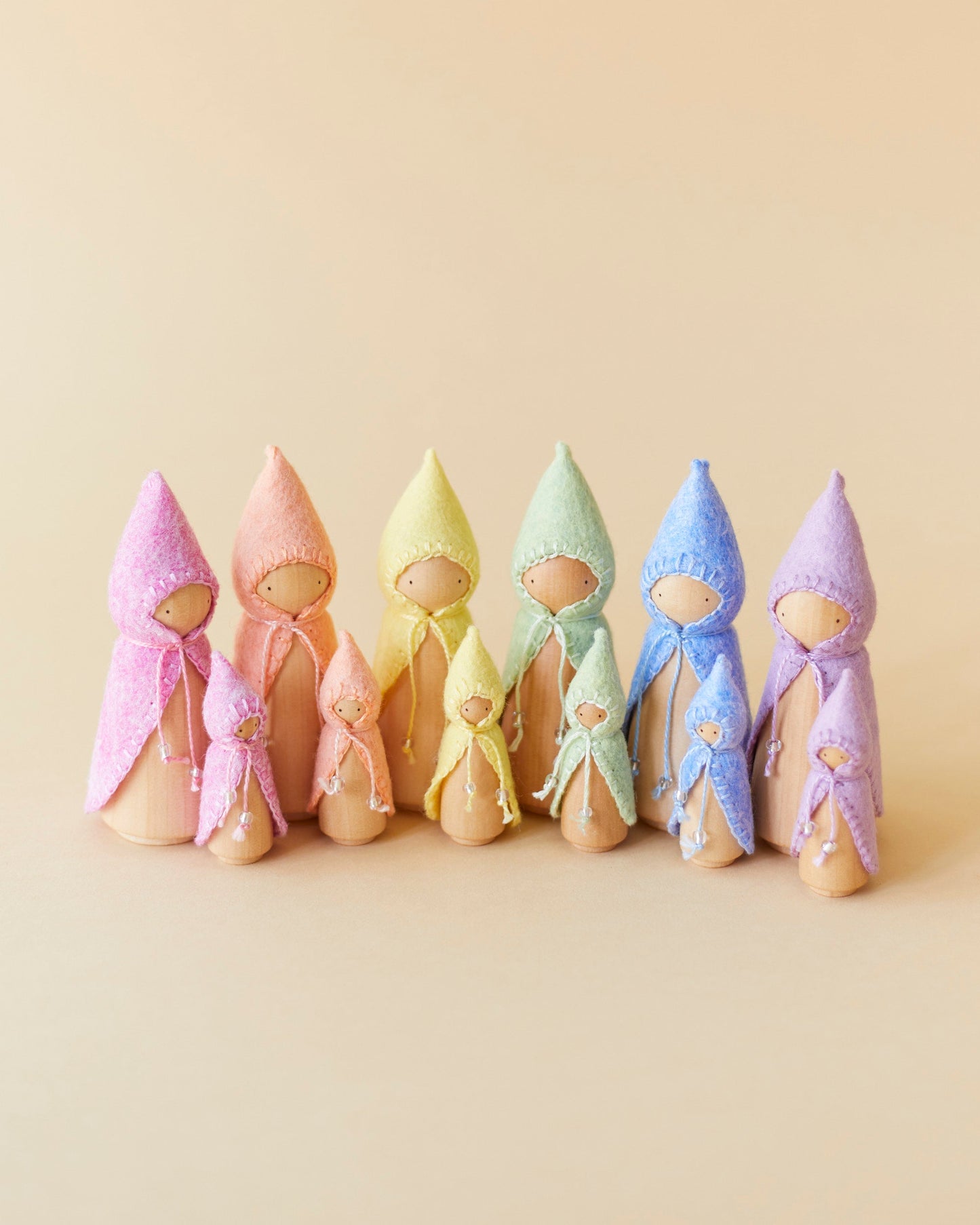 Pastel Yellow Wooden Gnome