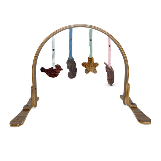 play gym | all wood - dark feather
