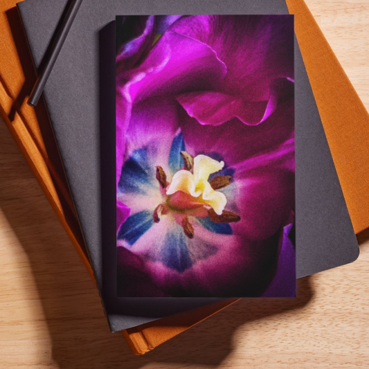 Purple and Blue Tulip Journal: Art by Mona Anastas