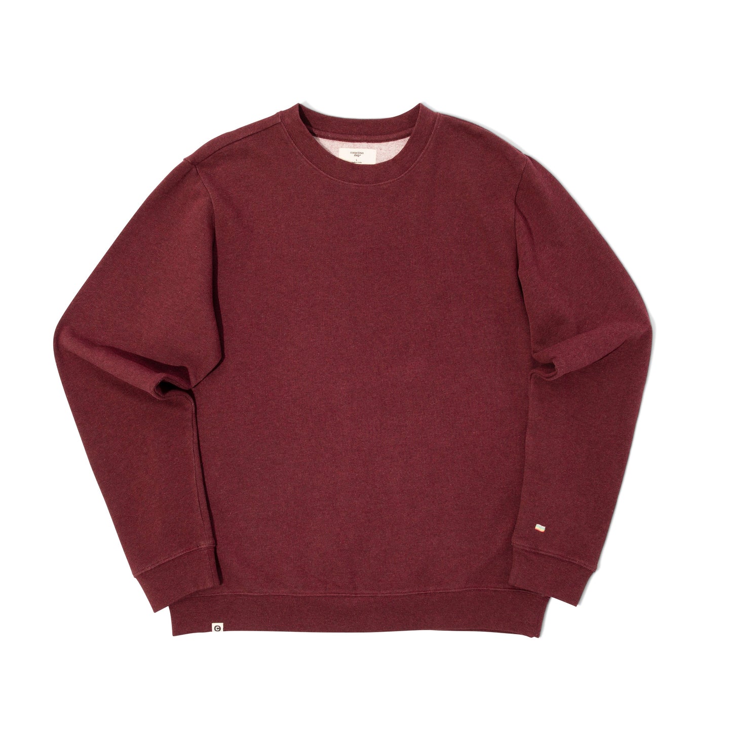 Maroon sweatshirt on a white background