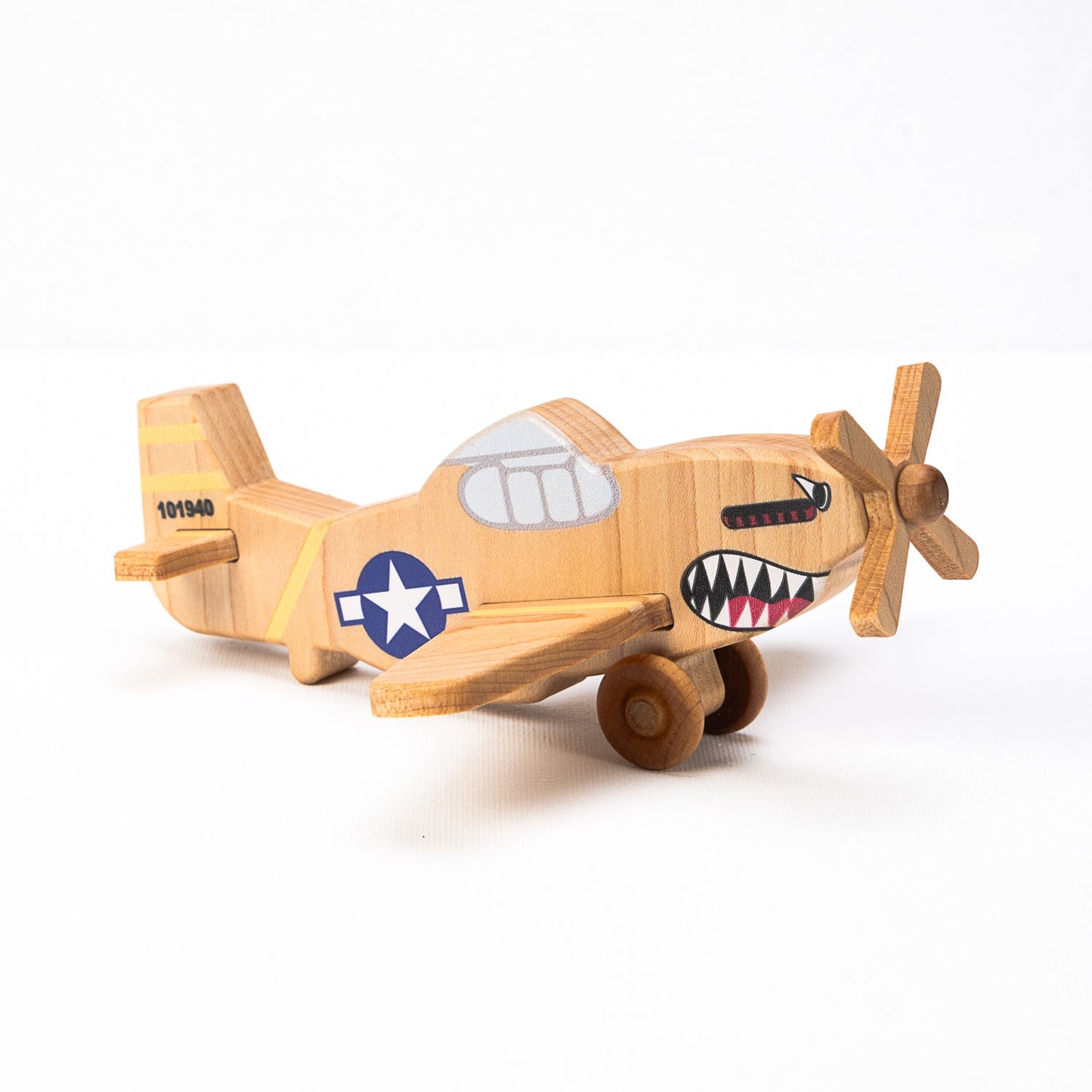 WWII Classic P-51 Mustang Wooden Toy Airplane Trio | Nominated for 2026 Astra Play Award | Made in the USA 🇺🇸