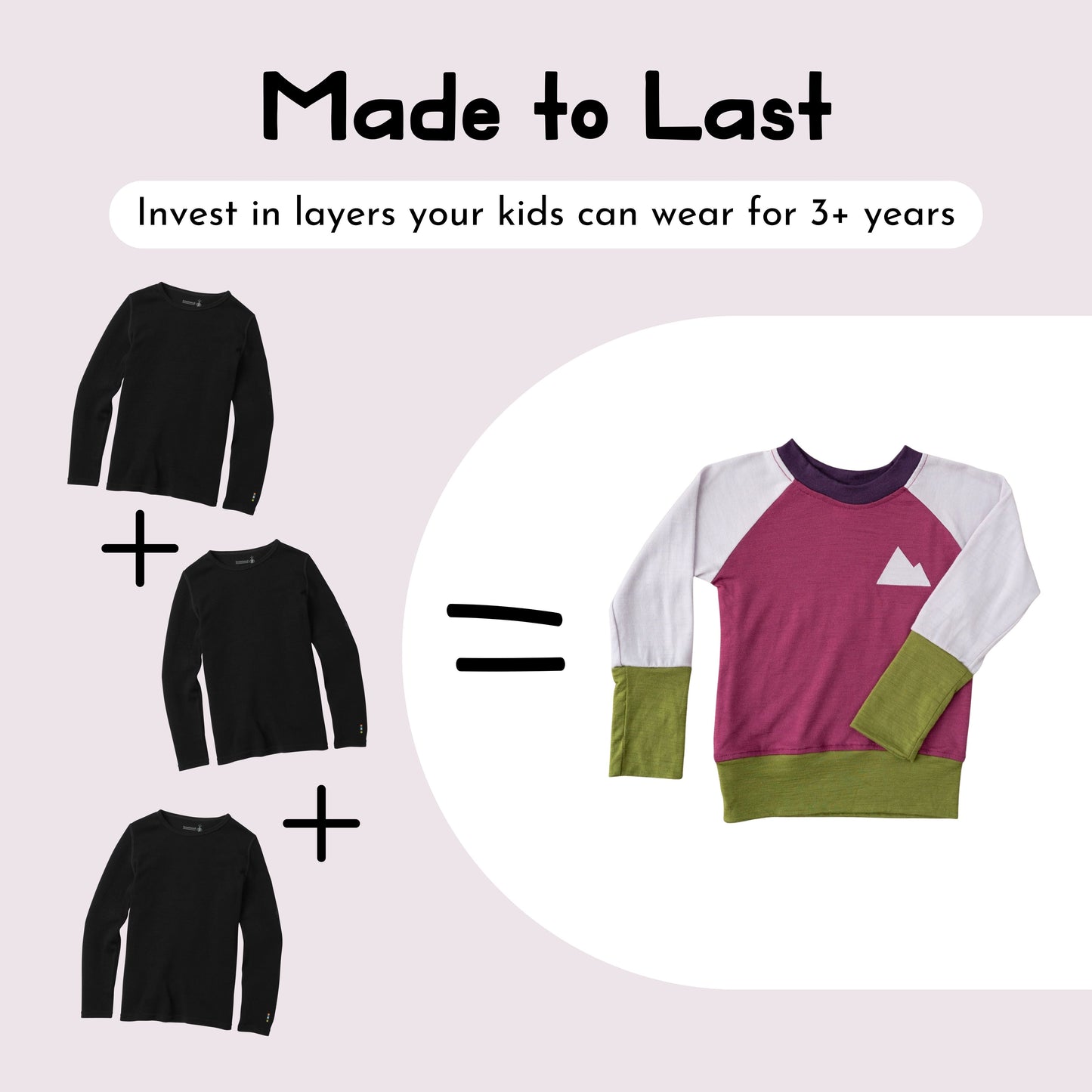 Big Kid Explorer Merino Crew