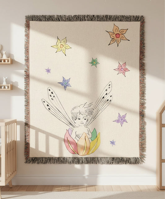 Fairy Boat Woven Blanket