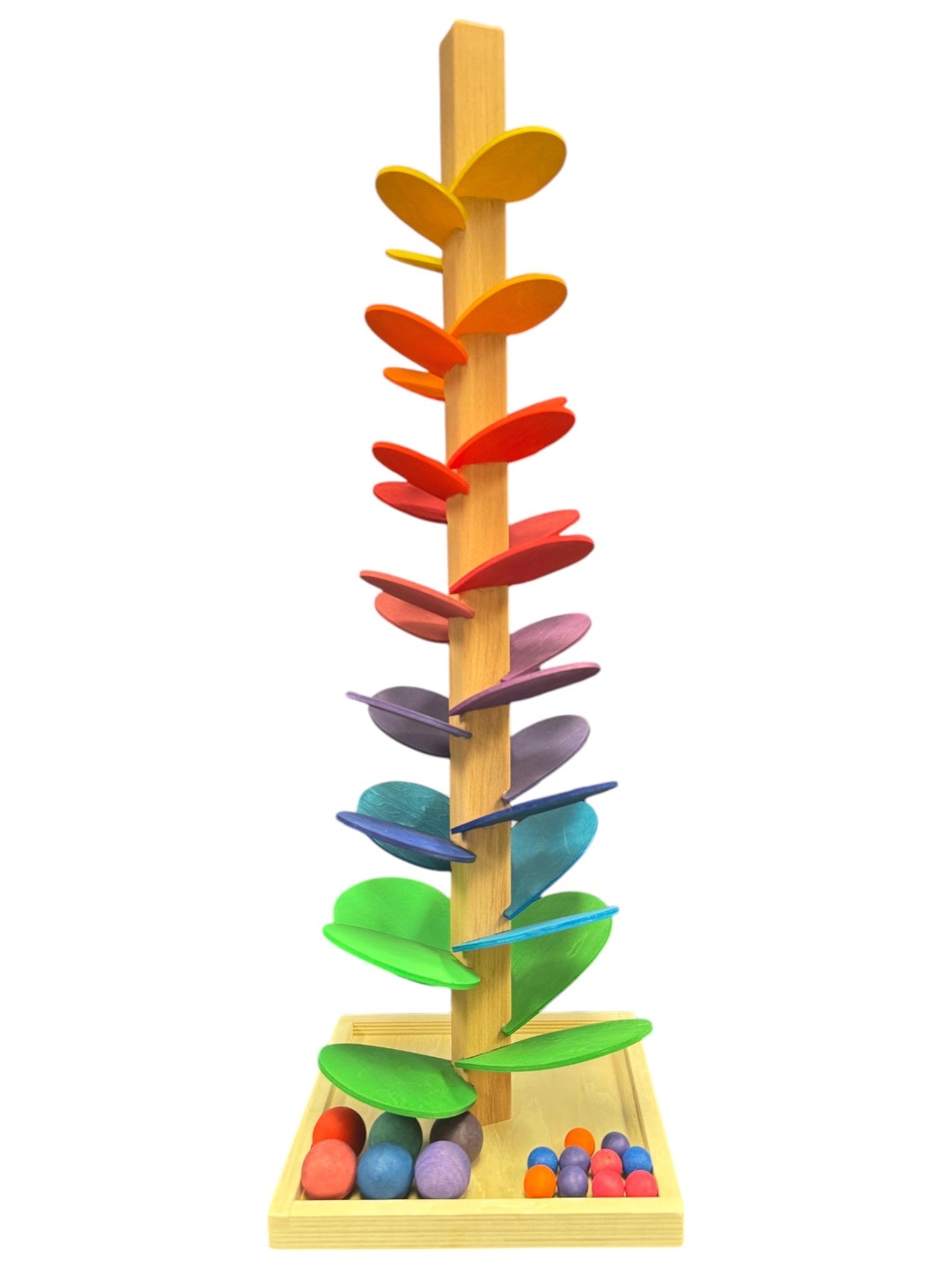 Large Marble Tree in Primary Rainbow Colors