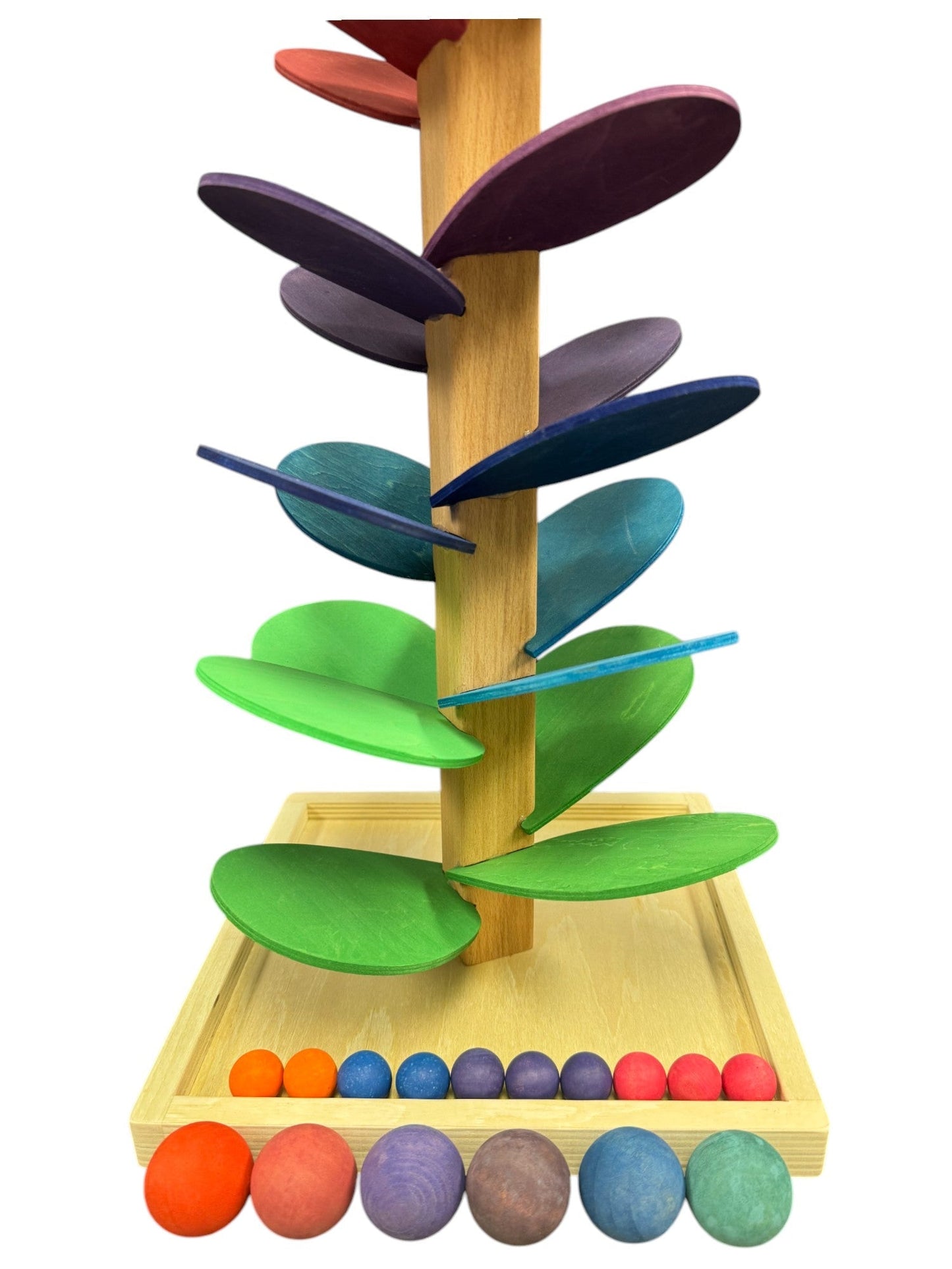 Large Marble Tree in Primary Rainbow Colors