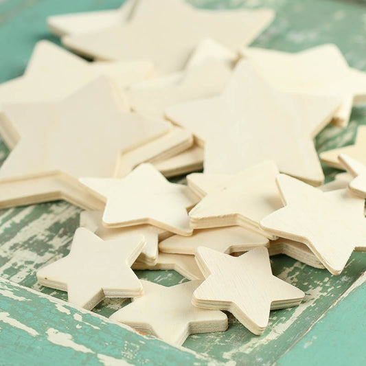 wooden star cutouts